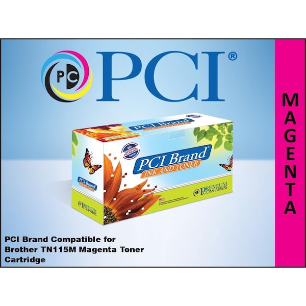 Pci Pci Compatible Brother Tn-115M Tn-110M Magenta Toner Cartridge 4K TN115MPC - main